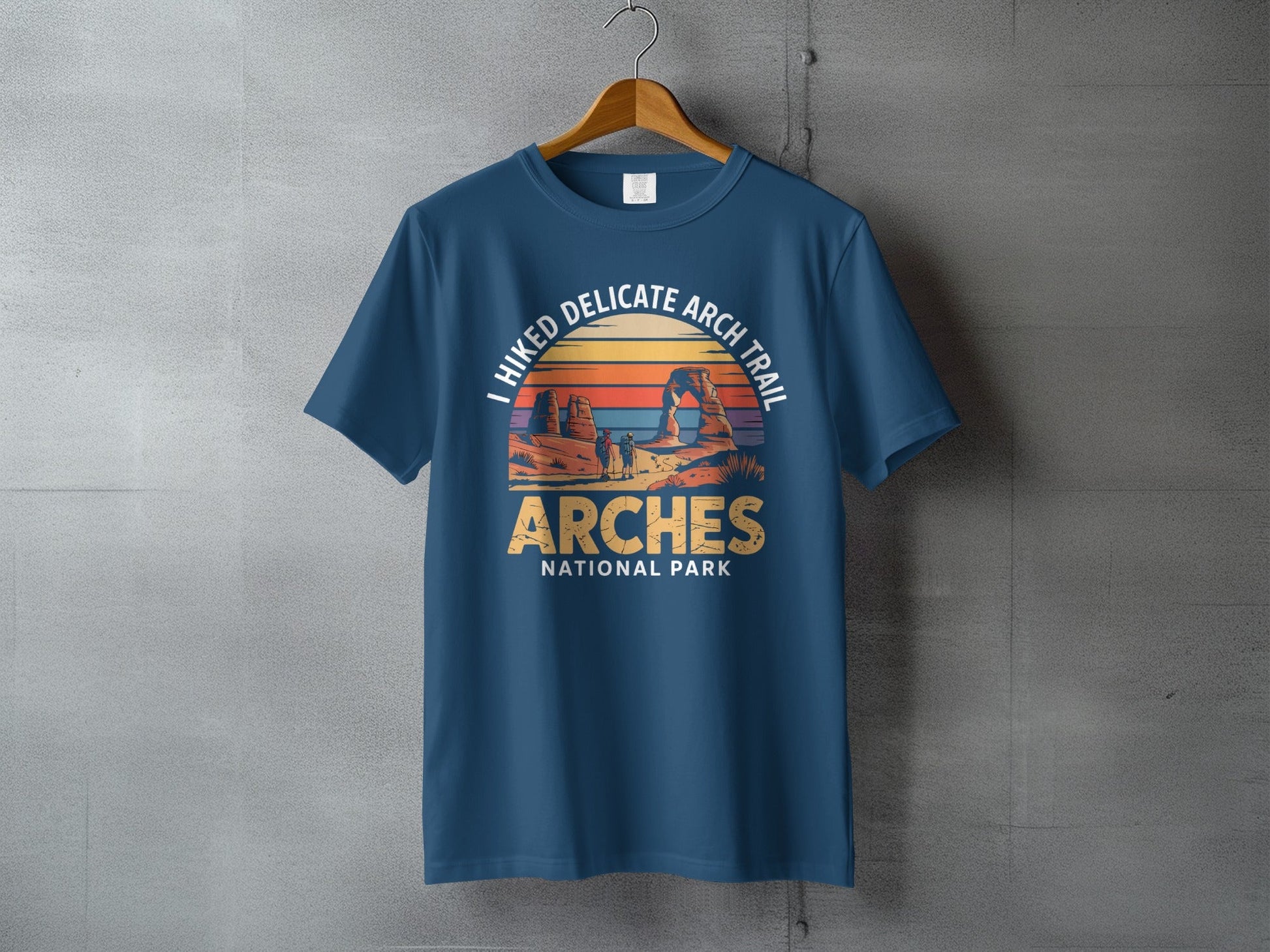 "I Hiked Arches National Park" T-Shirt - S - Sloth & Duck