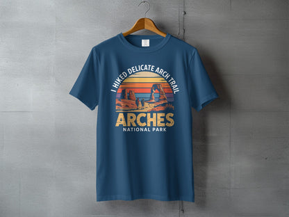 "I Hiked Arches National Park" T-Shirt - S - Sloth & Duck