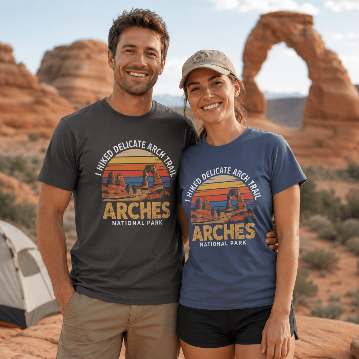 I Hiked Arches National Park T-Shirt -S - Sloth & Duck