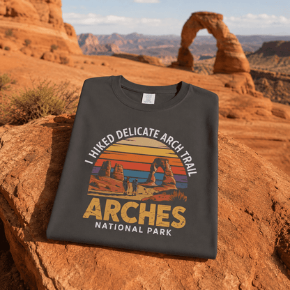 I Hiked Arches National Park T-Shirt -S - Sloth & Duck