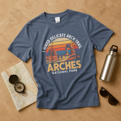 I Hiked Arches National Park T-Shirt -S - Sloth & Duck