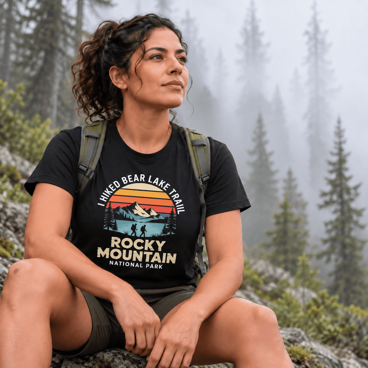 I Hiked Bear Lake Trail T-Shirt -S - Sloth & Duck