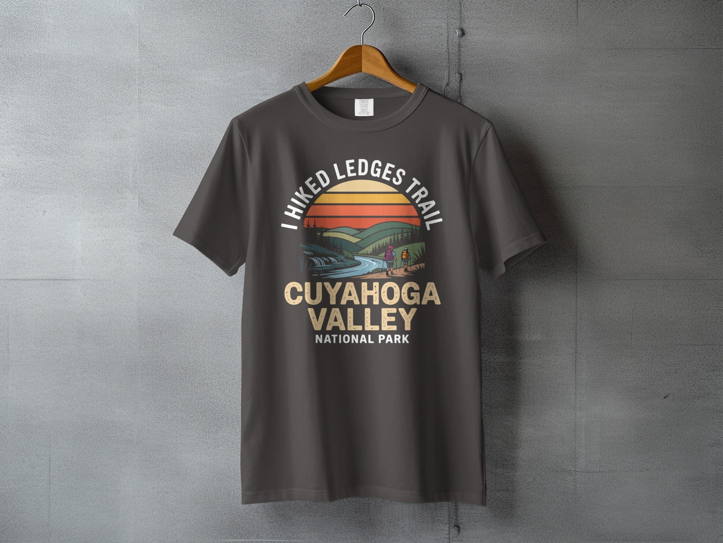 "I Hiked Cuyahoga Valley National Park" T-Shirt - S - Sloth & Duck