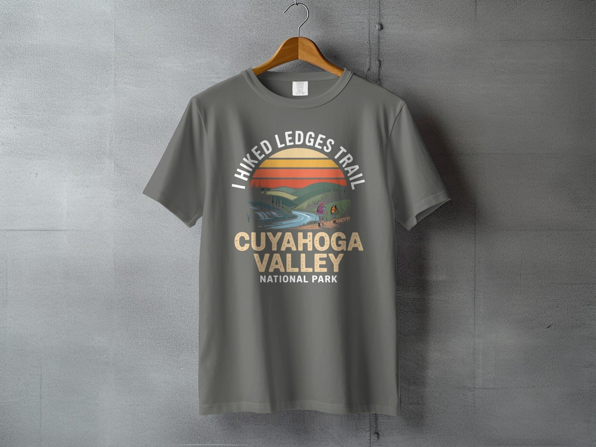 "I Hiked Cuyahoga Valley National Park" T-Shirt - S - Sloth & Duck