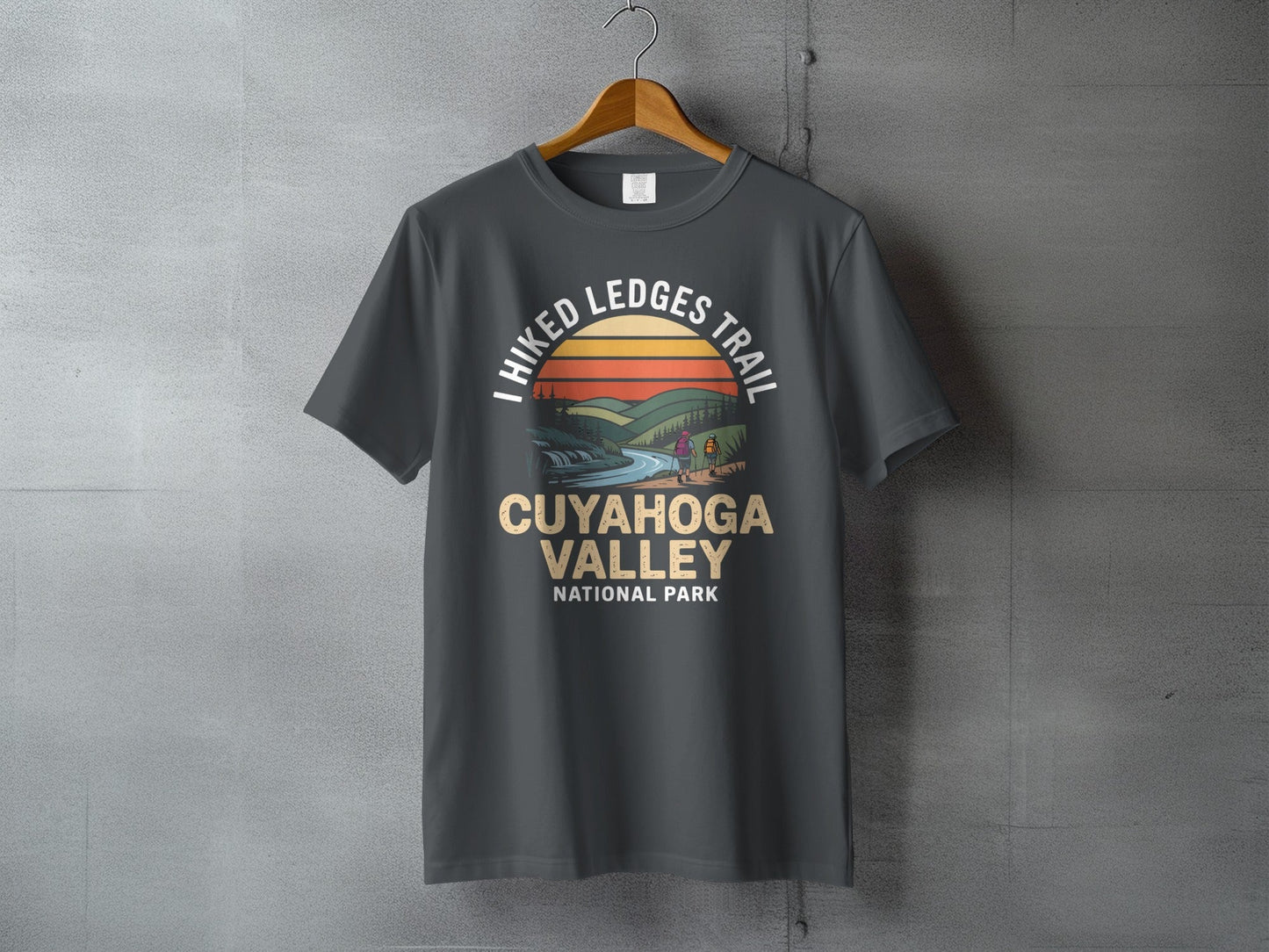 "I Hiked Cuyahoga Valley National Park" T-Shirt - S - Sloth & Duck