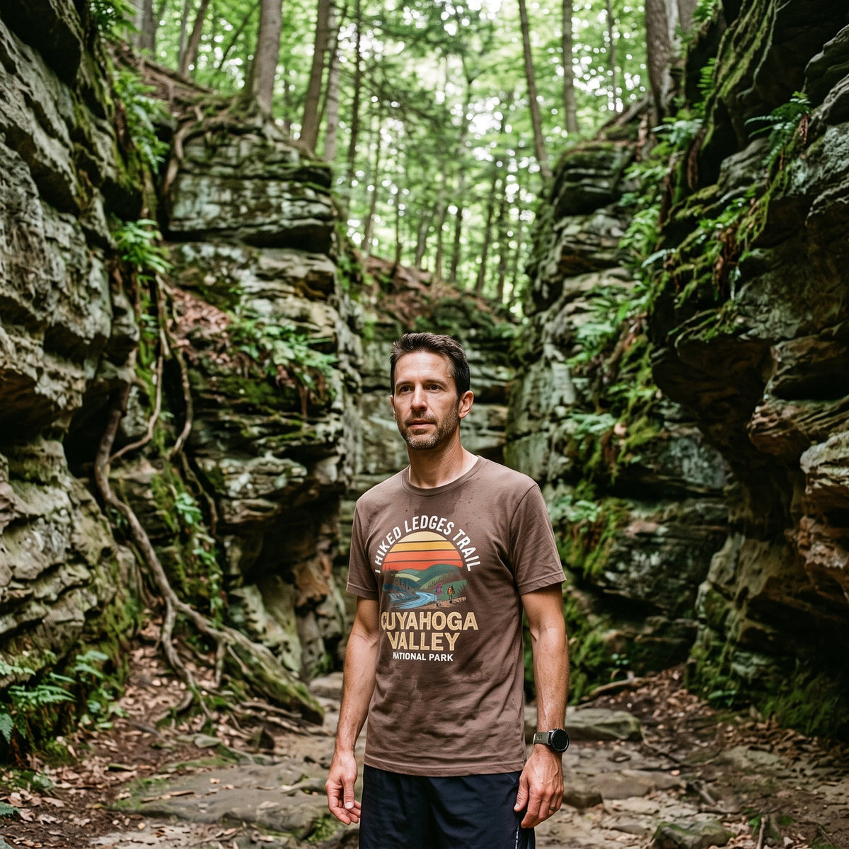 I Hiked Cuyahoga Valley National Park T-Shirt -S - Sloth & Duck
