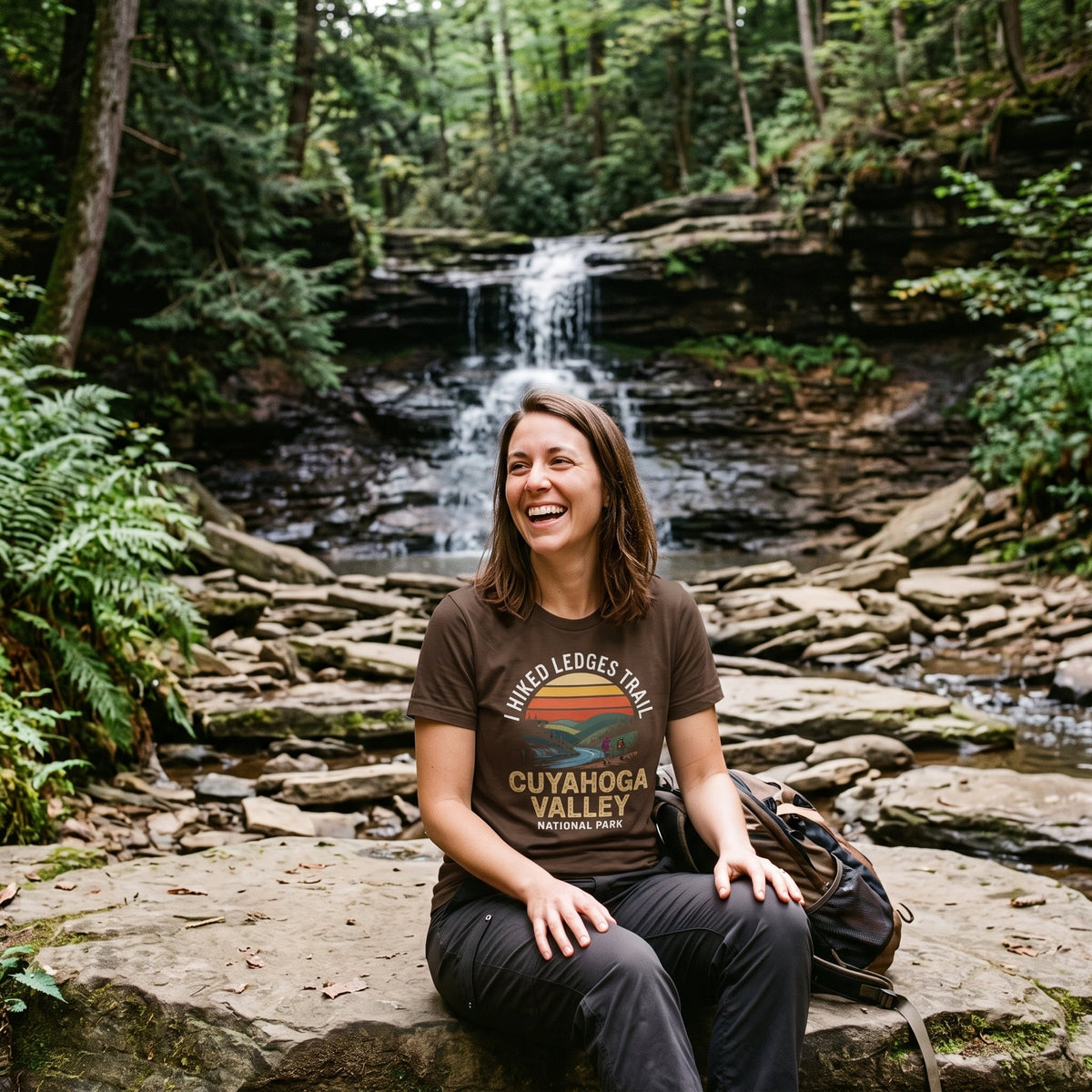 I Hiked Cuyahoga Valley National Park T-Shirt -S - Sloth & Duck