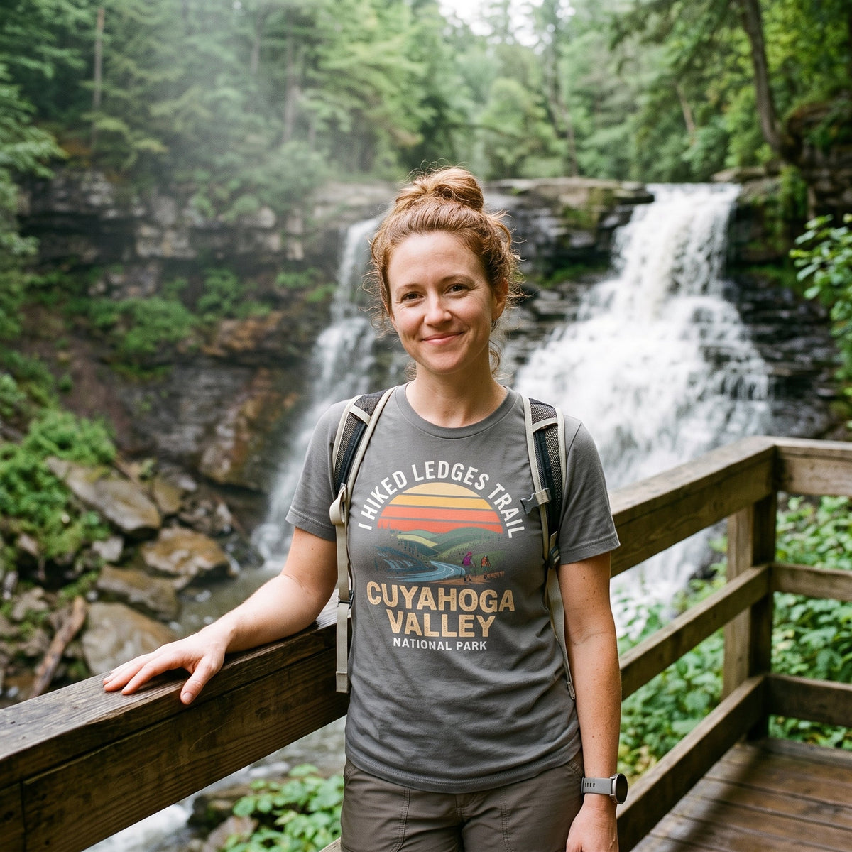 I Hiked Cuyahoga Valley National Park T-Shirt -S - Sloth & Duck