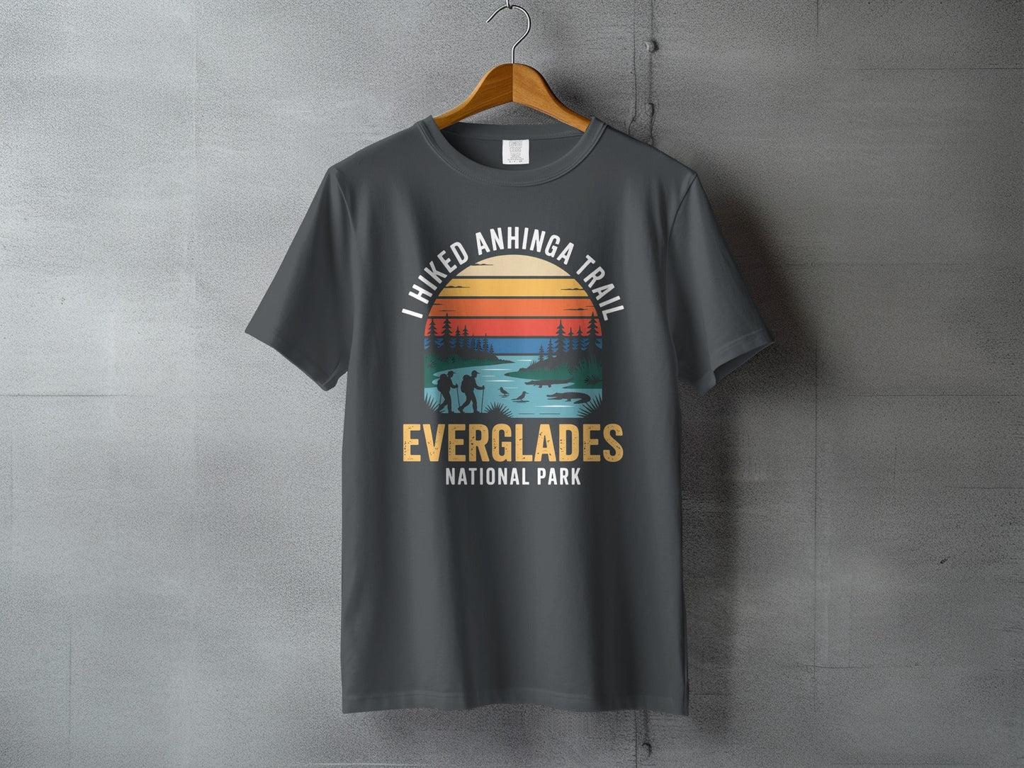 "I Hiked Everglades National Park" T-Shirt - S - Sloth & Duck