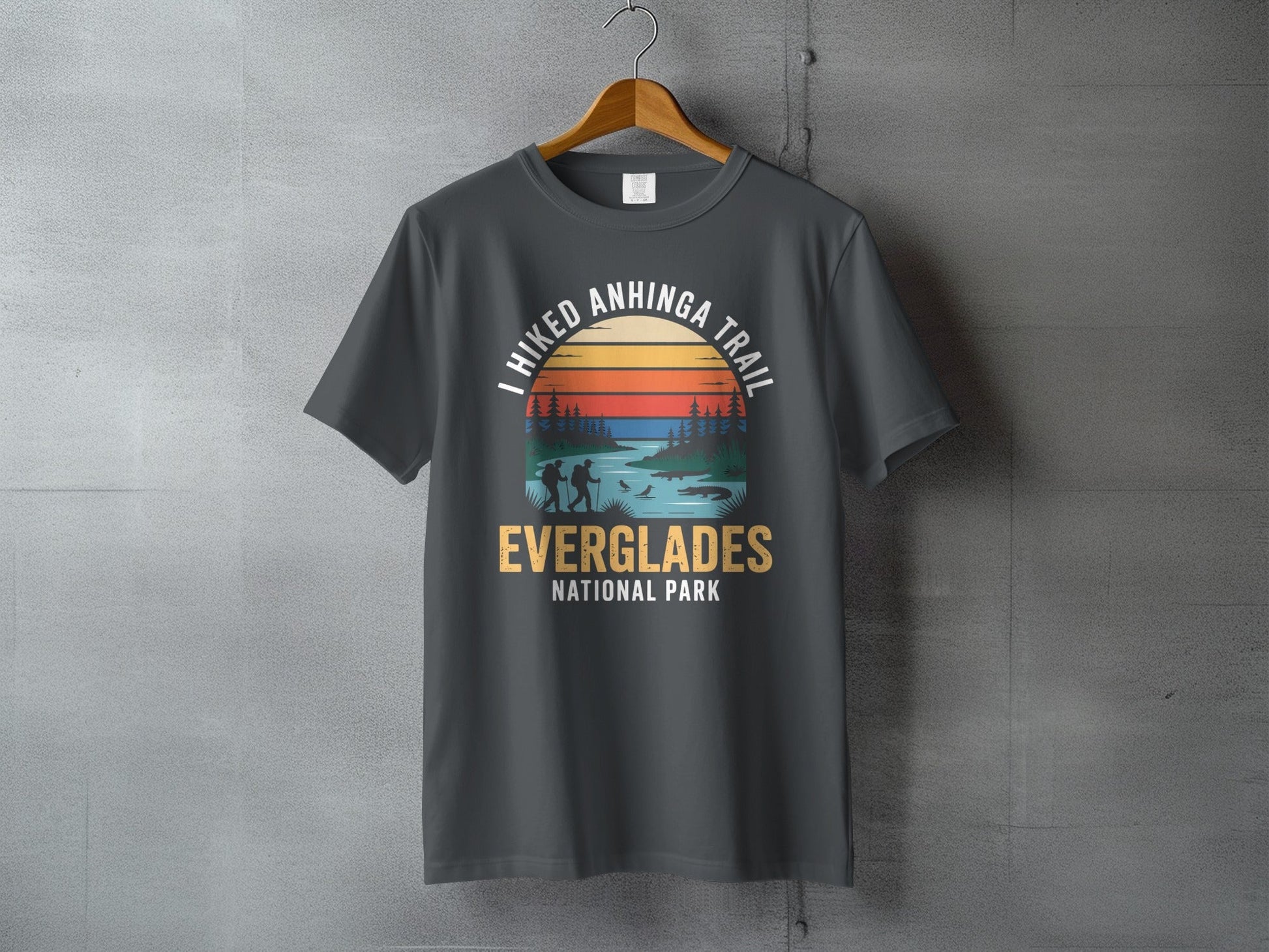 "I Hiked Everglades National Park" T-Shirt - S - Sloth & Duck