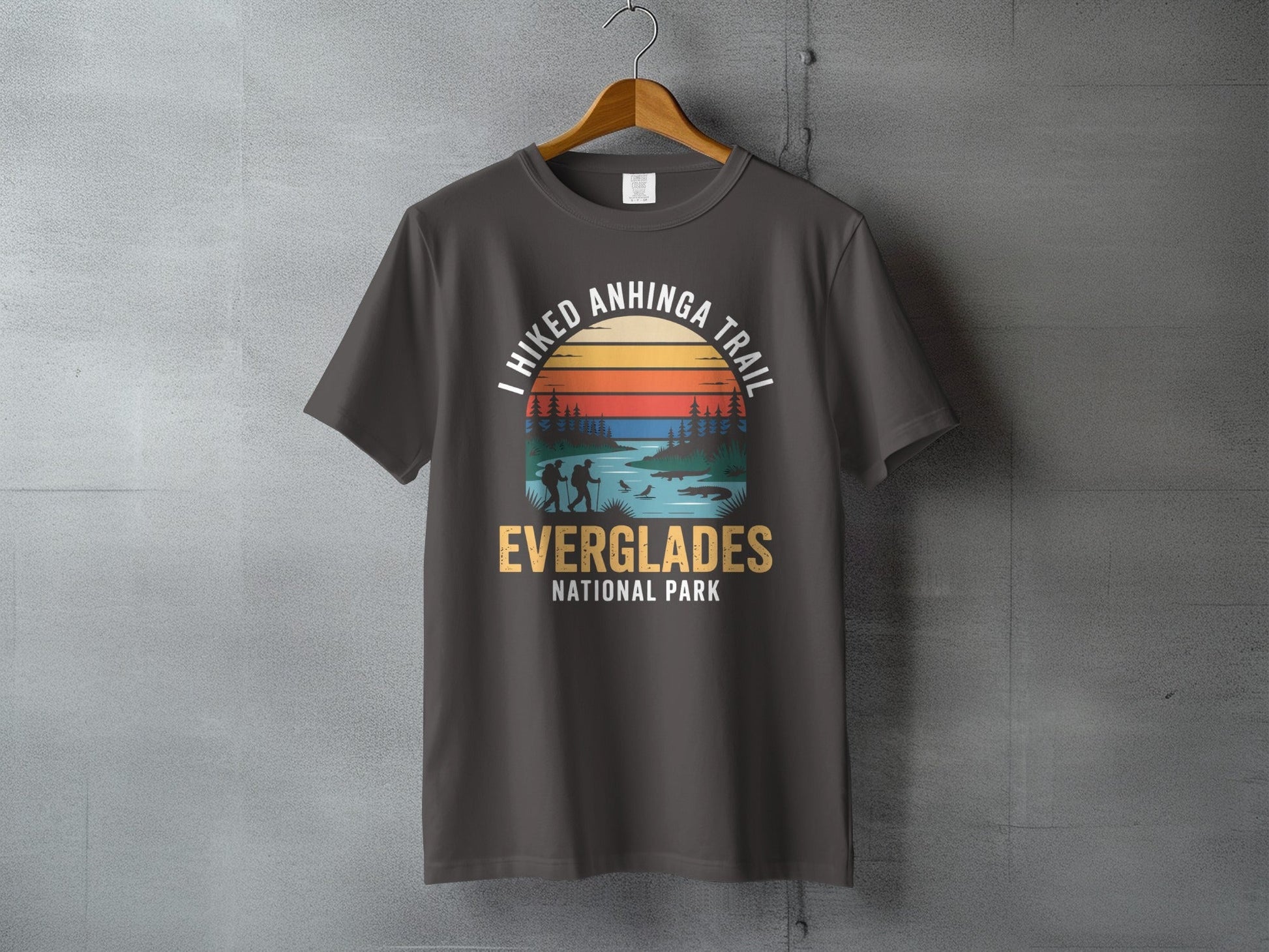 "I Hiked Everglades National Park" T-Shirt - S - Sloth & Duck