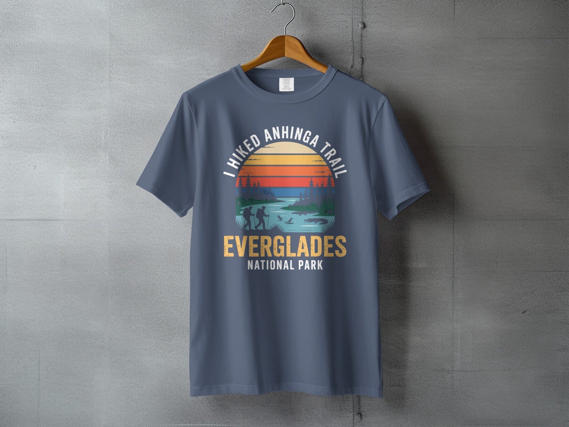 "I Hiked Everglades National Park" T-Shirt - S - Sloth & Duck