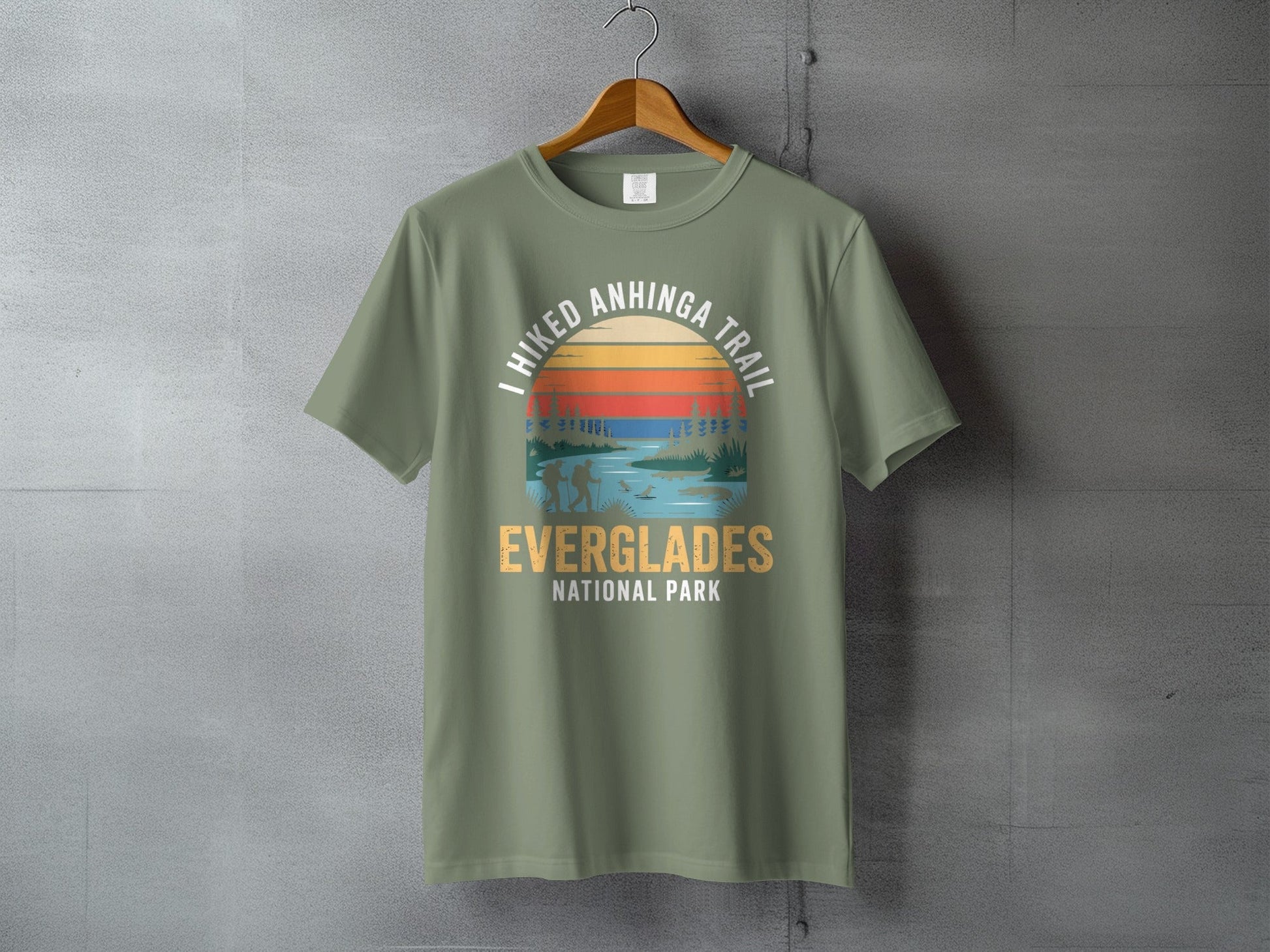 "I Hiked Everglades National Park" T-Shirt - S - Sloth & Duck