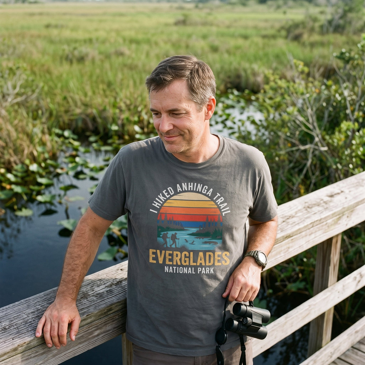 I Hiked Everglades National Park T-Shirt -S - Sloth & Duck