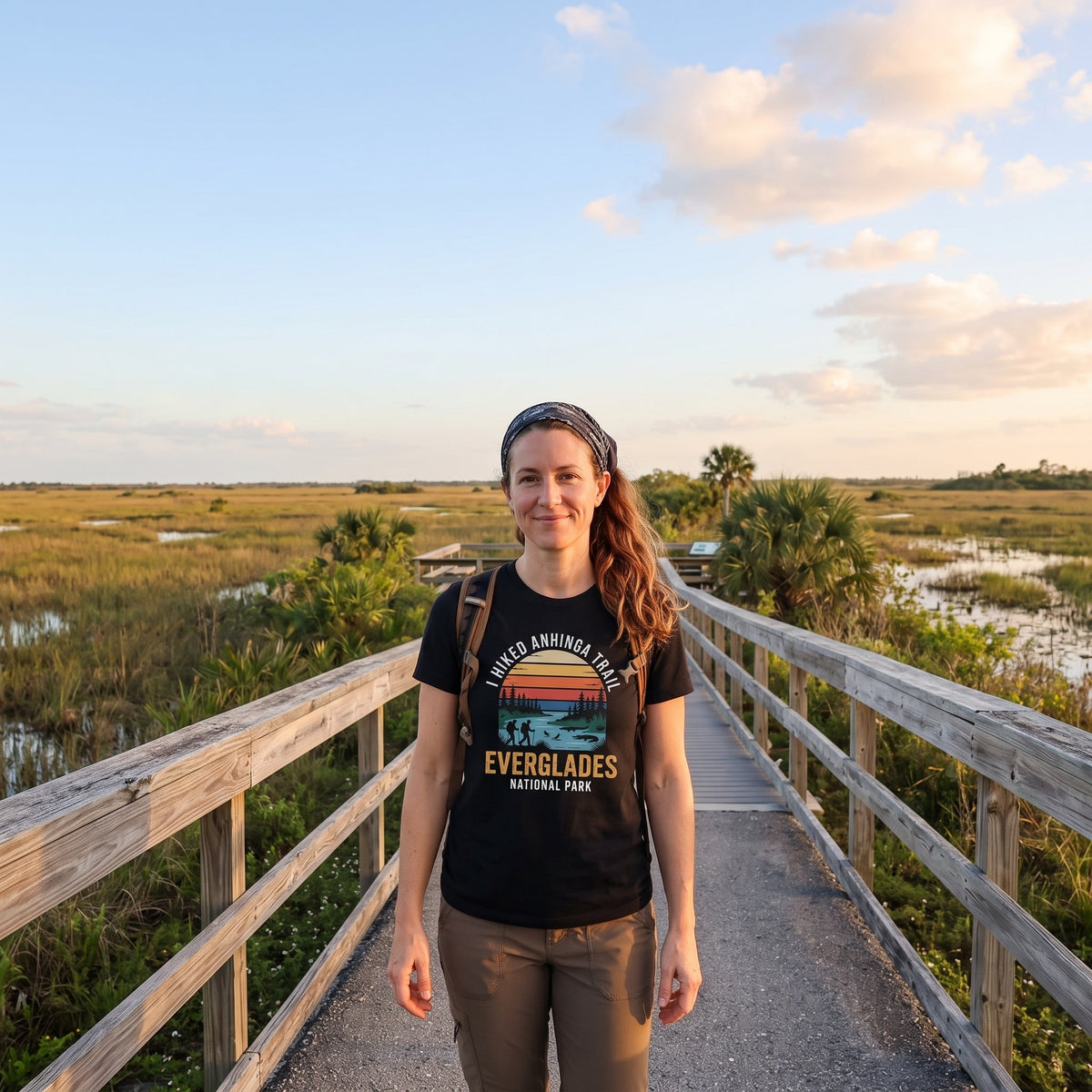 I Hiked Everglades National Park T-Shirt -S - Sloth & Duck