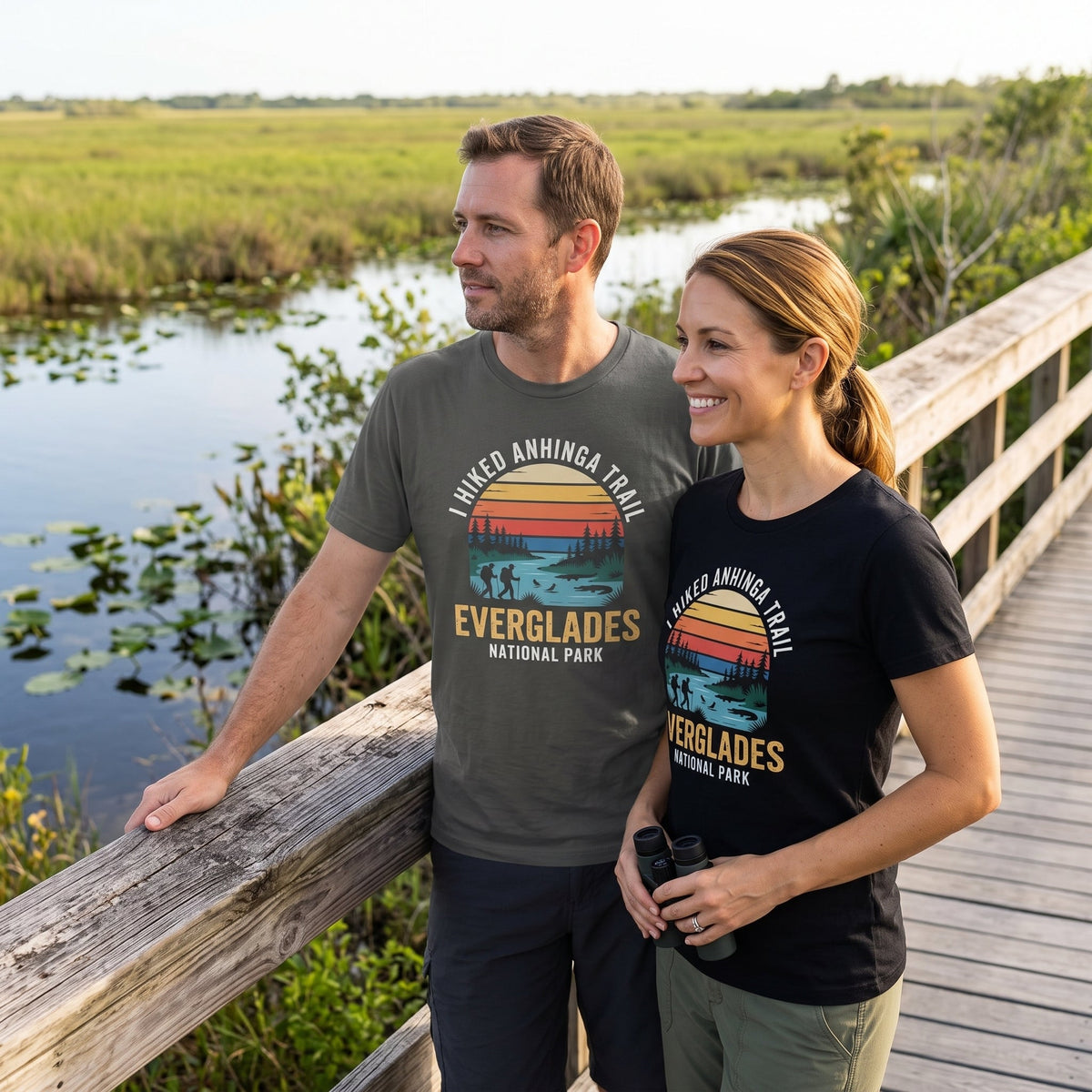 I Hiked Everglades National Park T-Shirt -S - Sloth & Duck