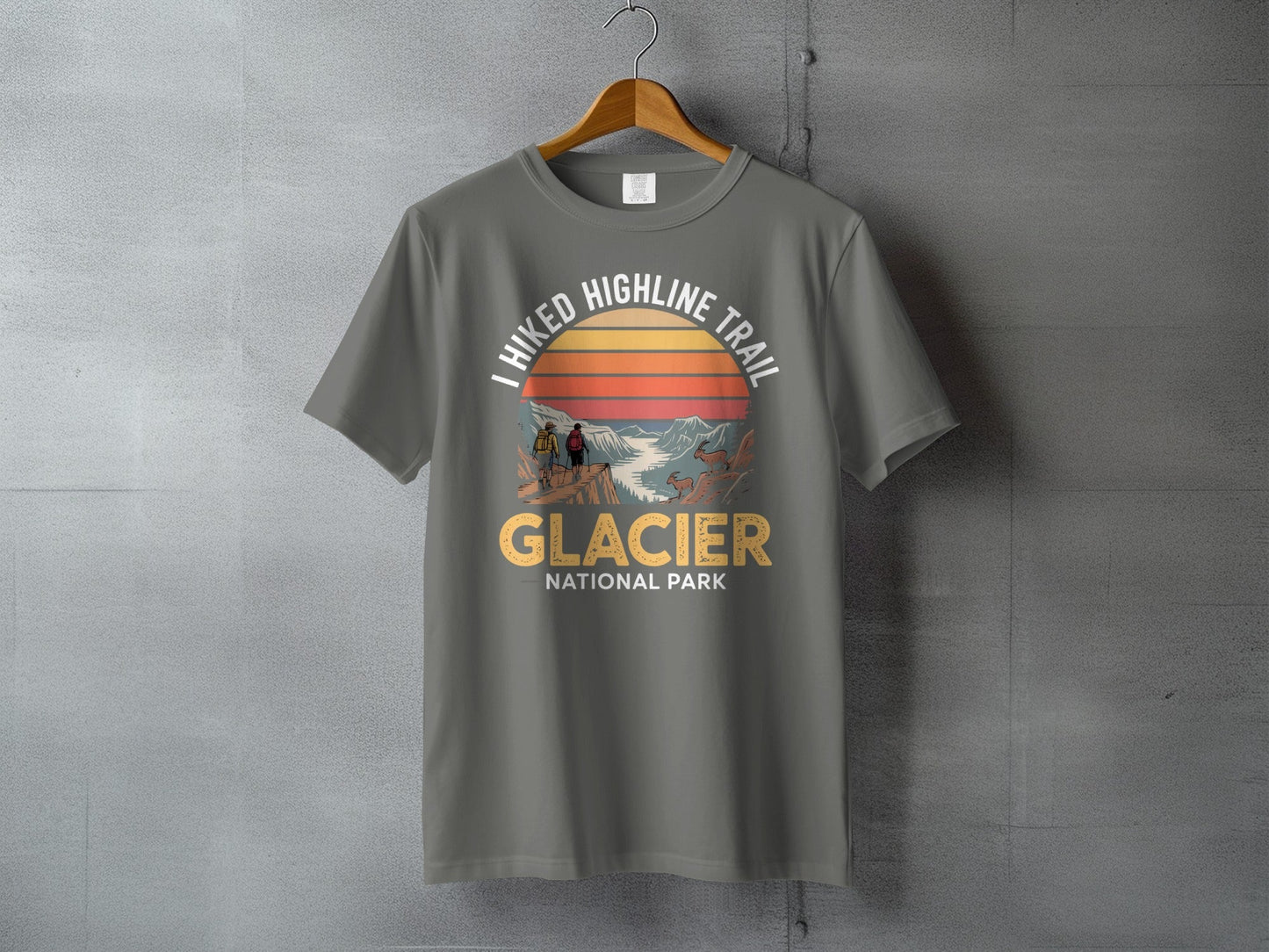 "I Hiked Glacier National Park" T-Shirt - S - Sloth & Duck