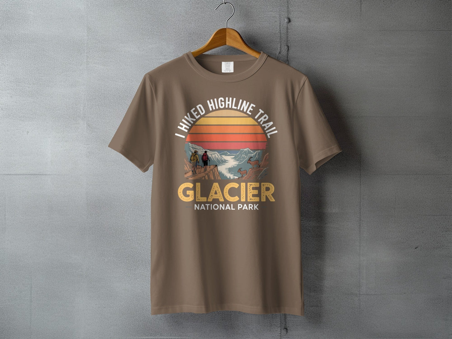 "I Hiked Glacier National Park" T-Shirt - S - Sloth & Duck