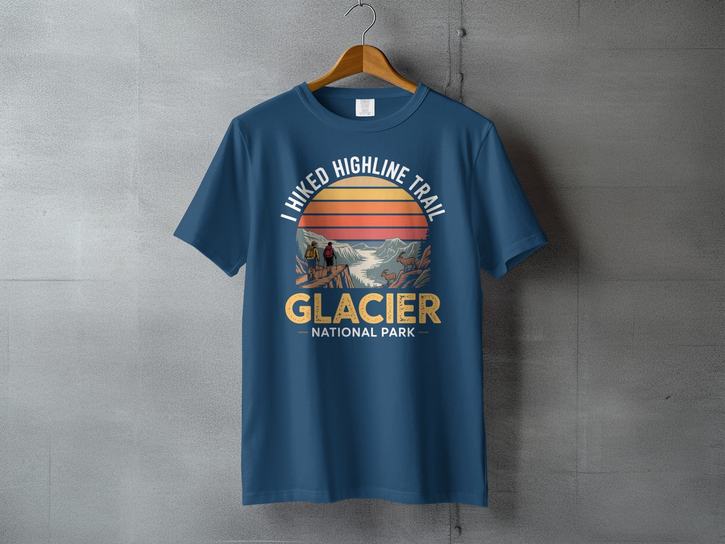 "I Hiked Glacier National Park" T-Shirt - S - Sloth & Duck