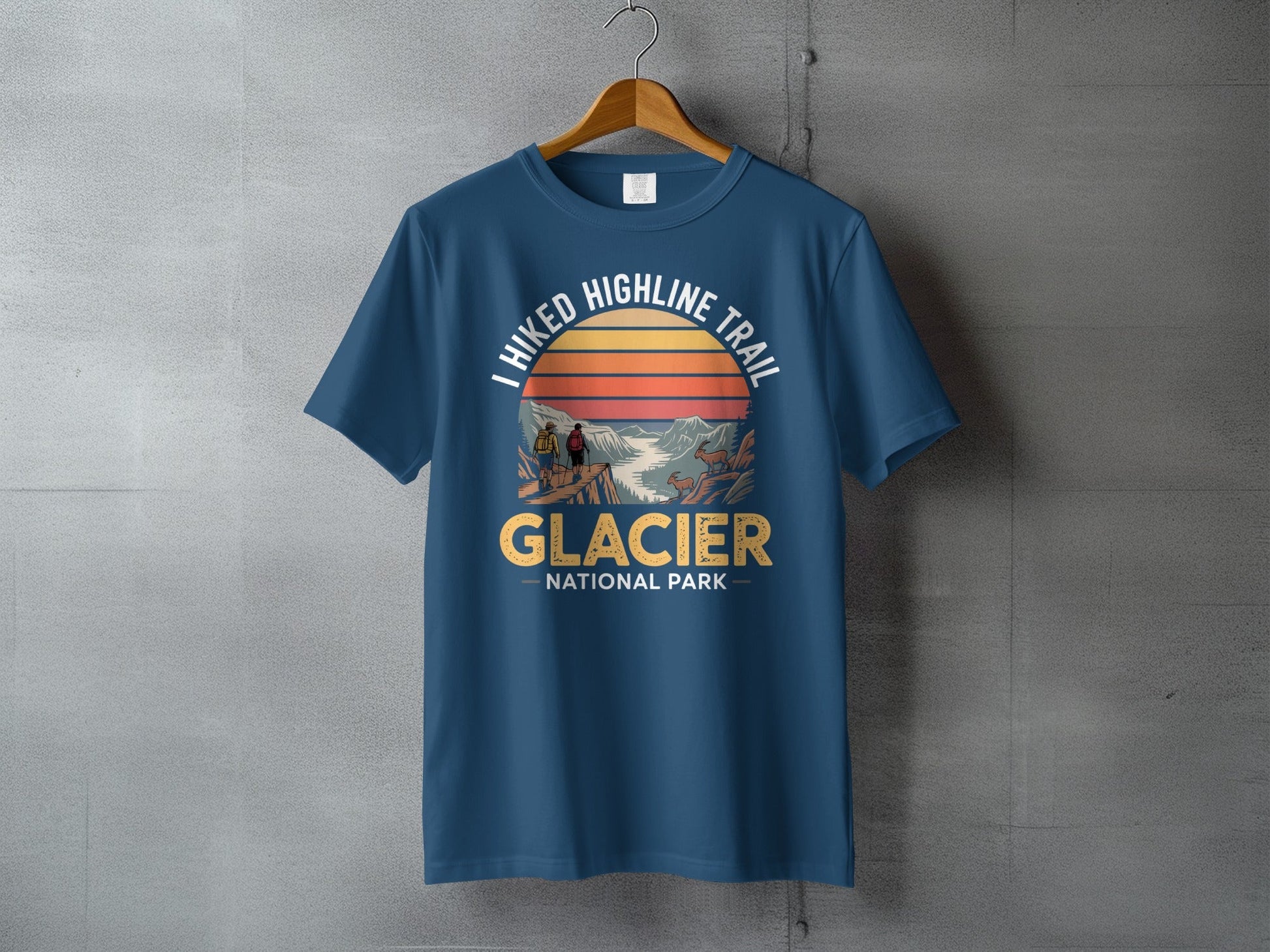 "I Hiked Glacier National Park" T-Shirt - S - Sloth & Duck