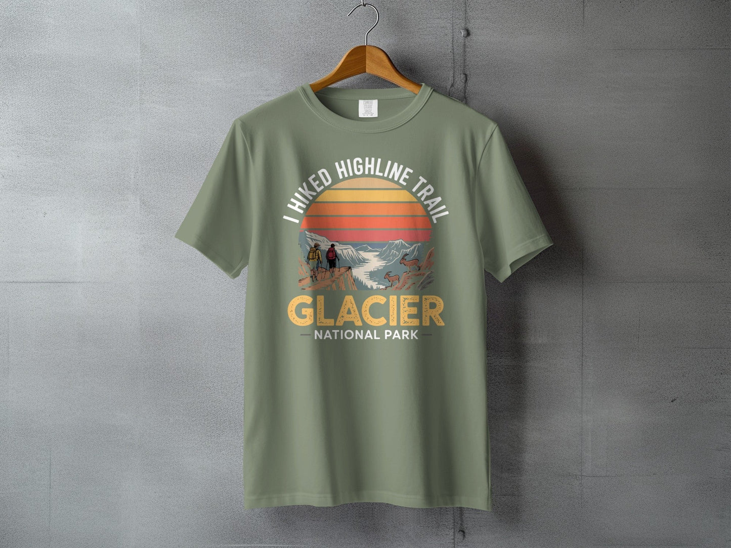 "I Hiked Glacier National Park" T-Shirt - S - Sloth & Duck