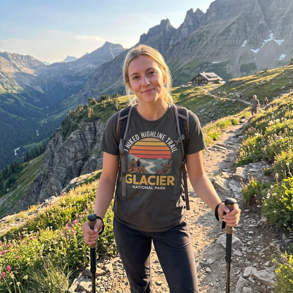 I Hiked Glacier National Park T-Shirt -S - Sloth & Duck