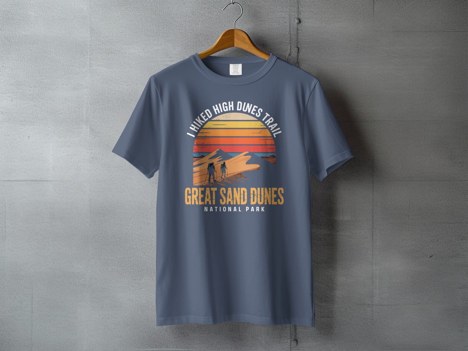 "I Hiked Great Sand Dunes" T-Shirt - S - Sloth & Duck