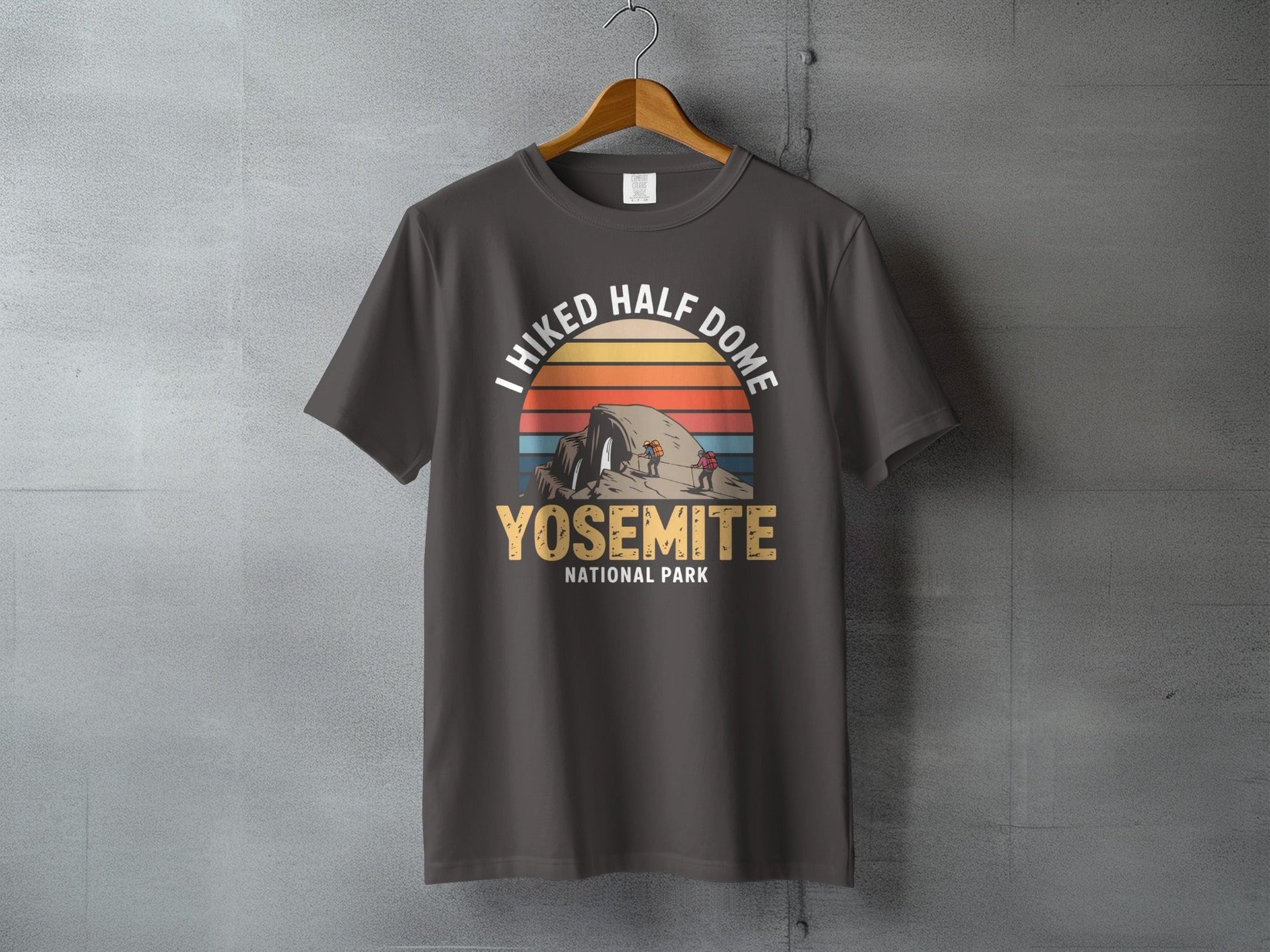 "I Hiked Half Dome, Yosemite National Park" T-Shirt - S - Sloth & Duck