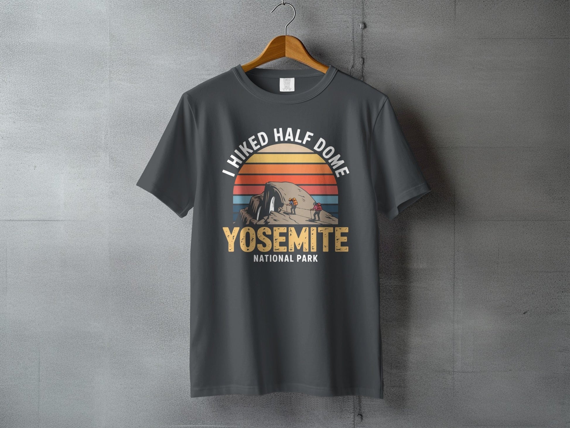 "I Hiked Half Dome, Yosemite National Park" T-Shirt - S - Sloth & Duck