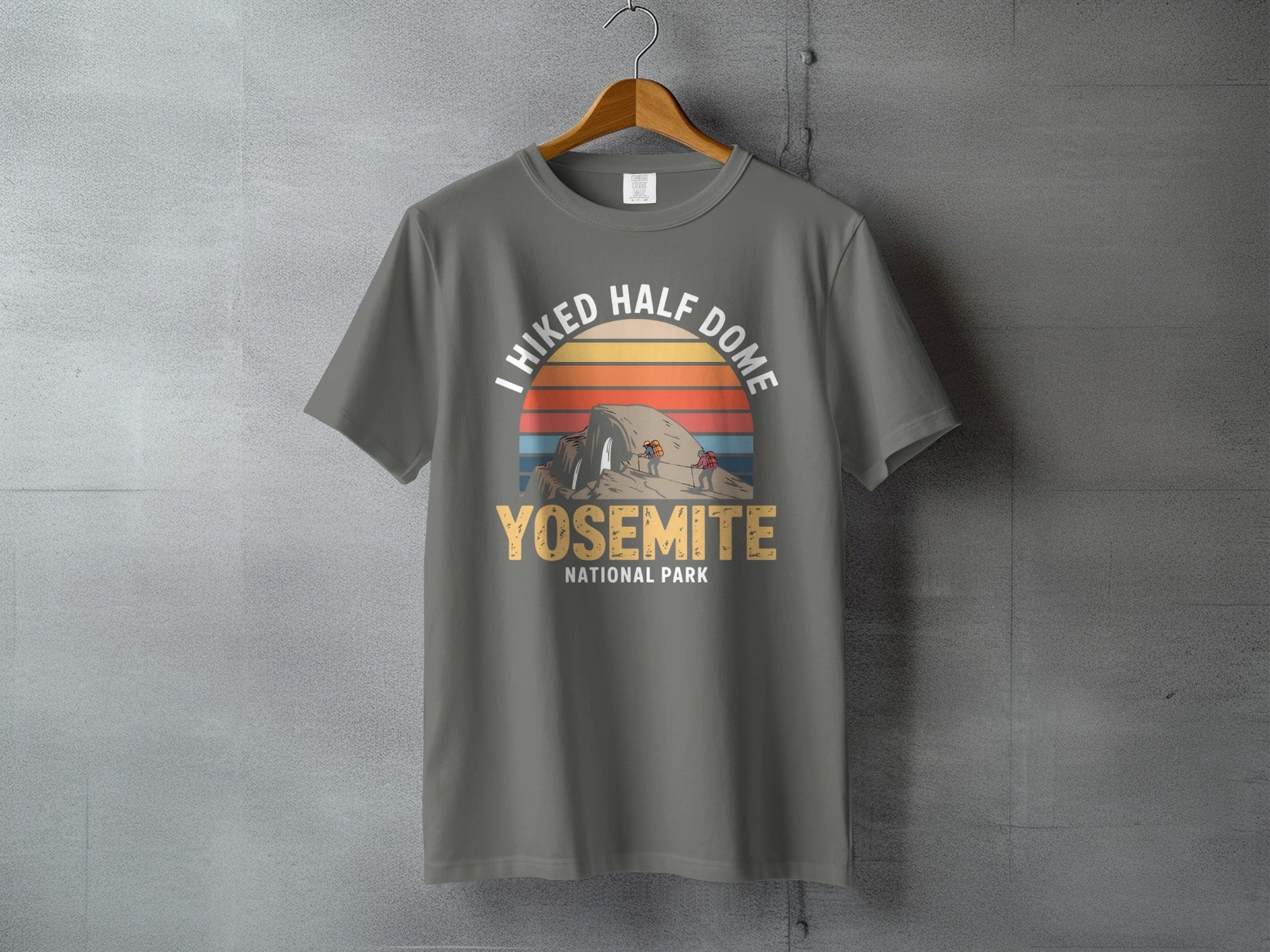 "I Hiked Half Dome, Yosemite National Park" T-Shirt - S - Sloth & Duck