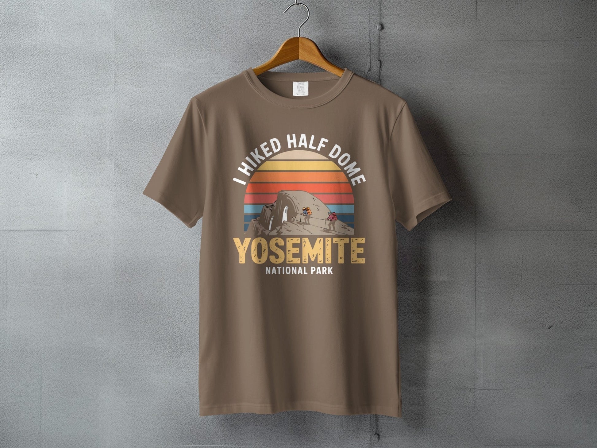 "I Hiked Half Dome, Yosemite National Park" T-Shirt - S - Sloth & Duck