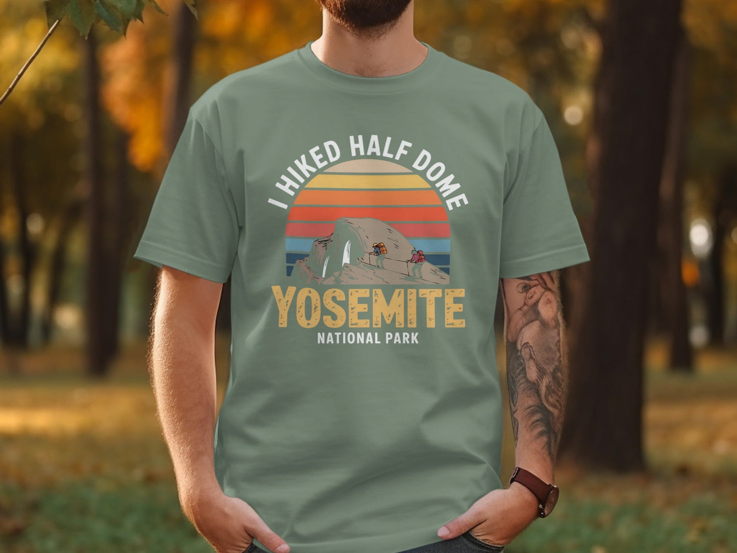 "I Hiked Half Dome, Yosemite National Park" T-Shirt - S - Sloth & Duck