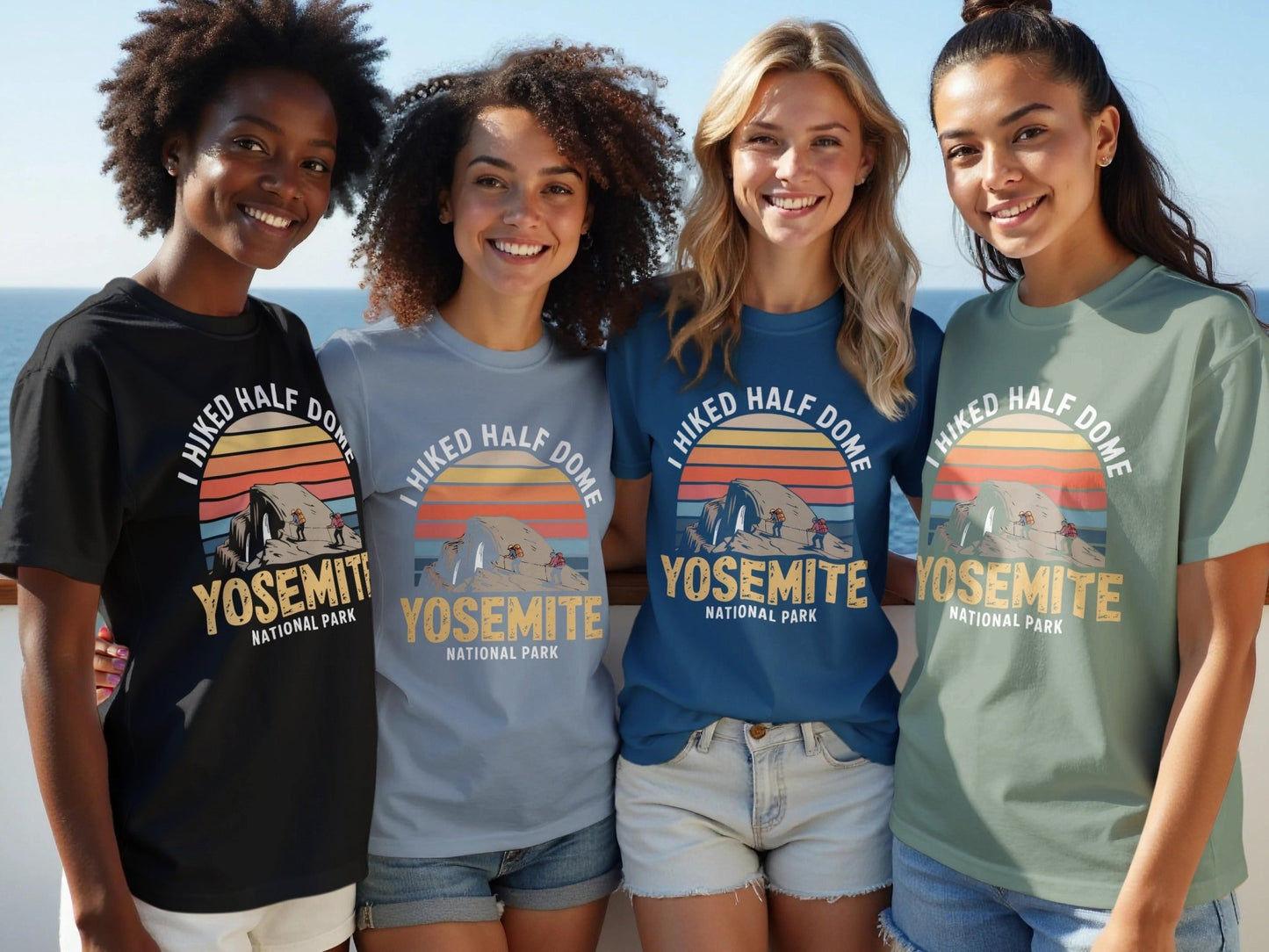 "I Hiked Half Dome, Yosemite National Park" T-Shirt - S - Sloth & Duck