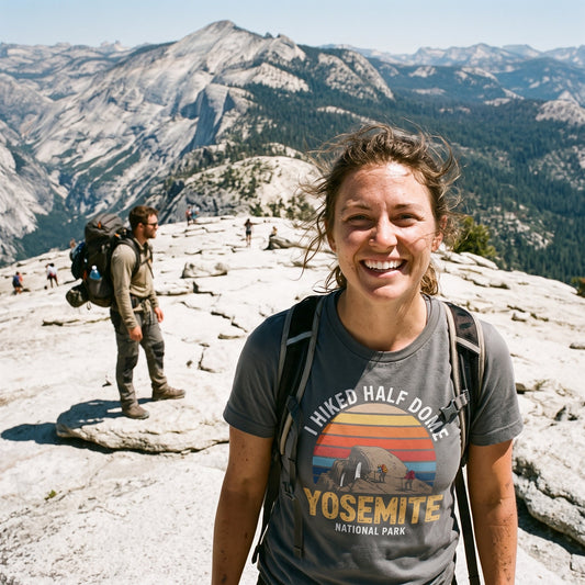 I Hiked Half Dome Yosemite T-Shirt -S - Sloth & Duck