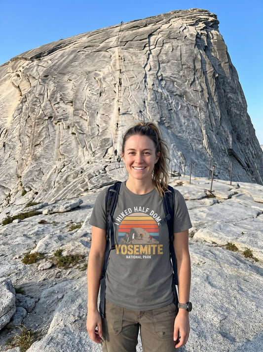 I Hiked Half Dome Yosemite T-Shirt -S - Sloth & Duck