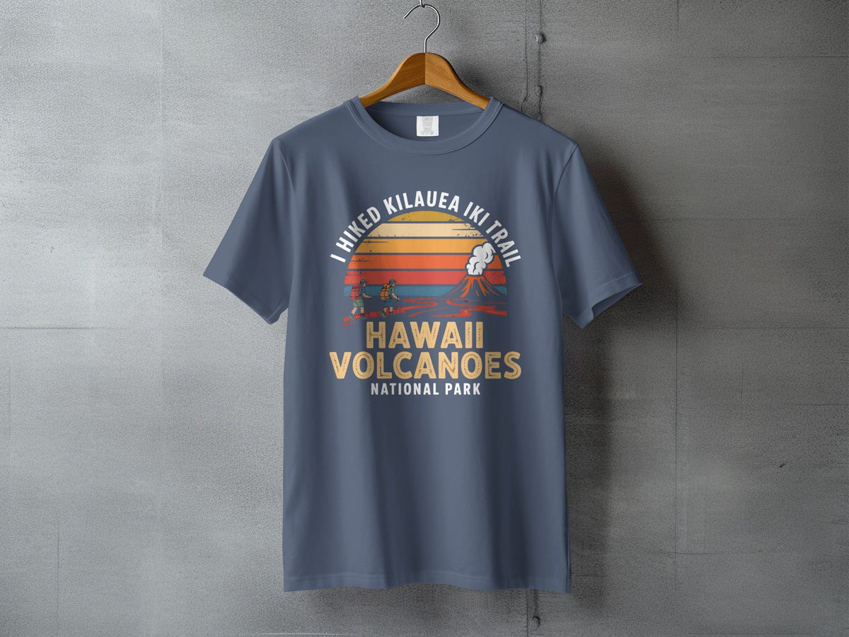 "I Hiked Hawaii Volcanoes National Park" T-Shirt - S - Sloth & Duck