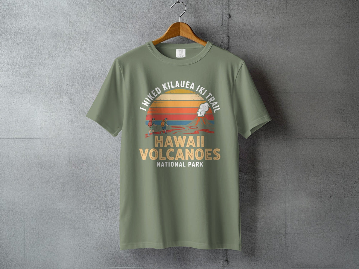 "I Hiked Hawaii Volcanoes National Park" T-Shirt - S - Sloth & Duck