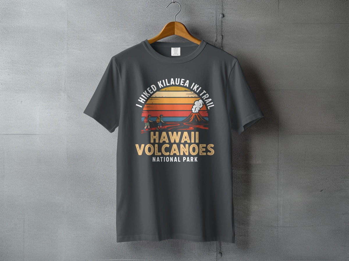 "I Hiked Hawaii Volcanoes National Park" T-Shirt - S - Sloth & Duck
