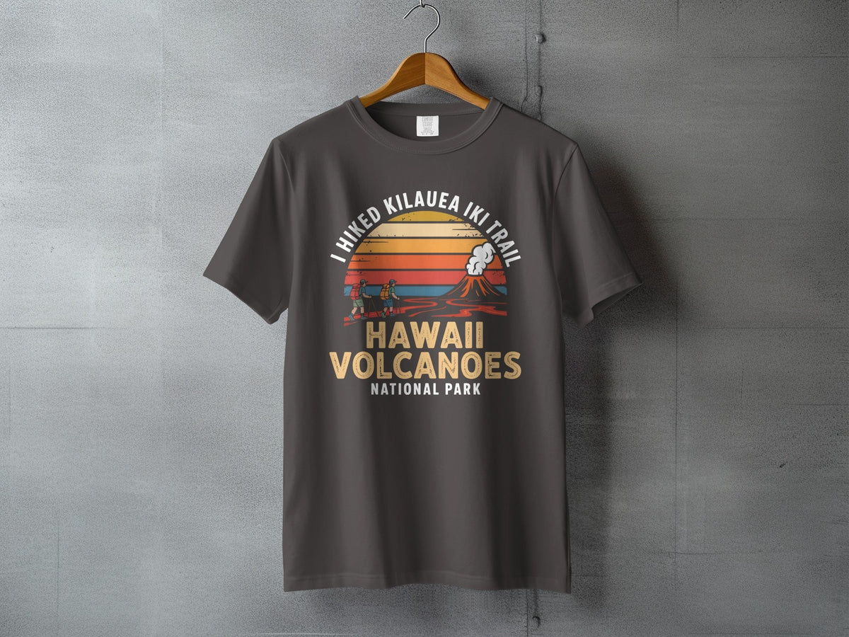 "I Hiked Hawaii Volcanoes National Park" T-Shirt - S - Sloth & Duck