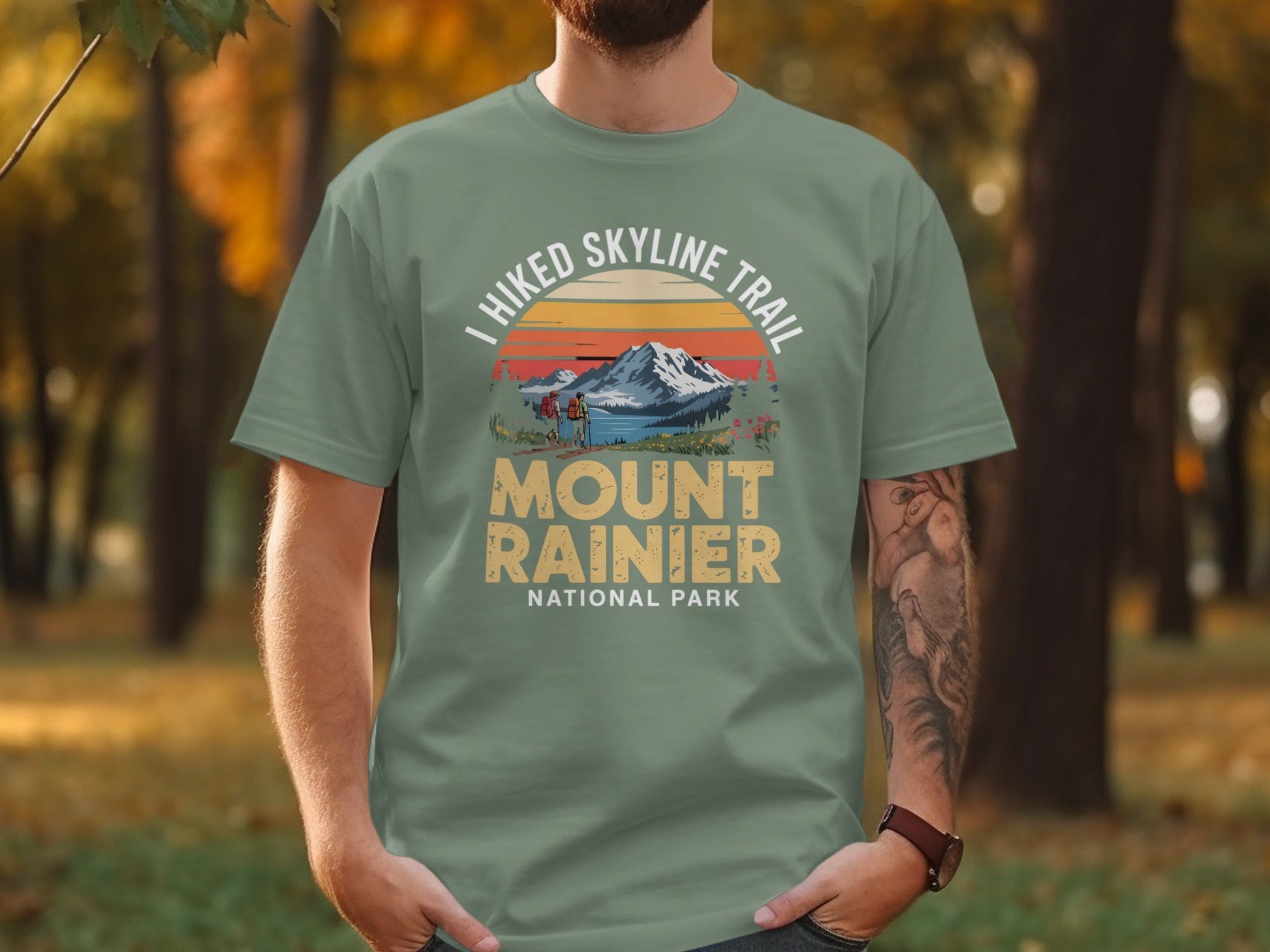 "I Hiked Mount Rainier" T-Shirt - S - Sloth & Duck