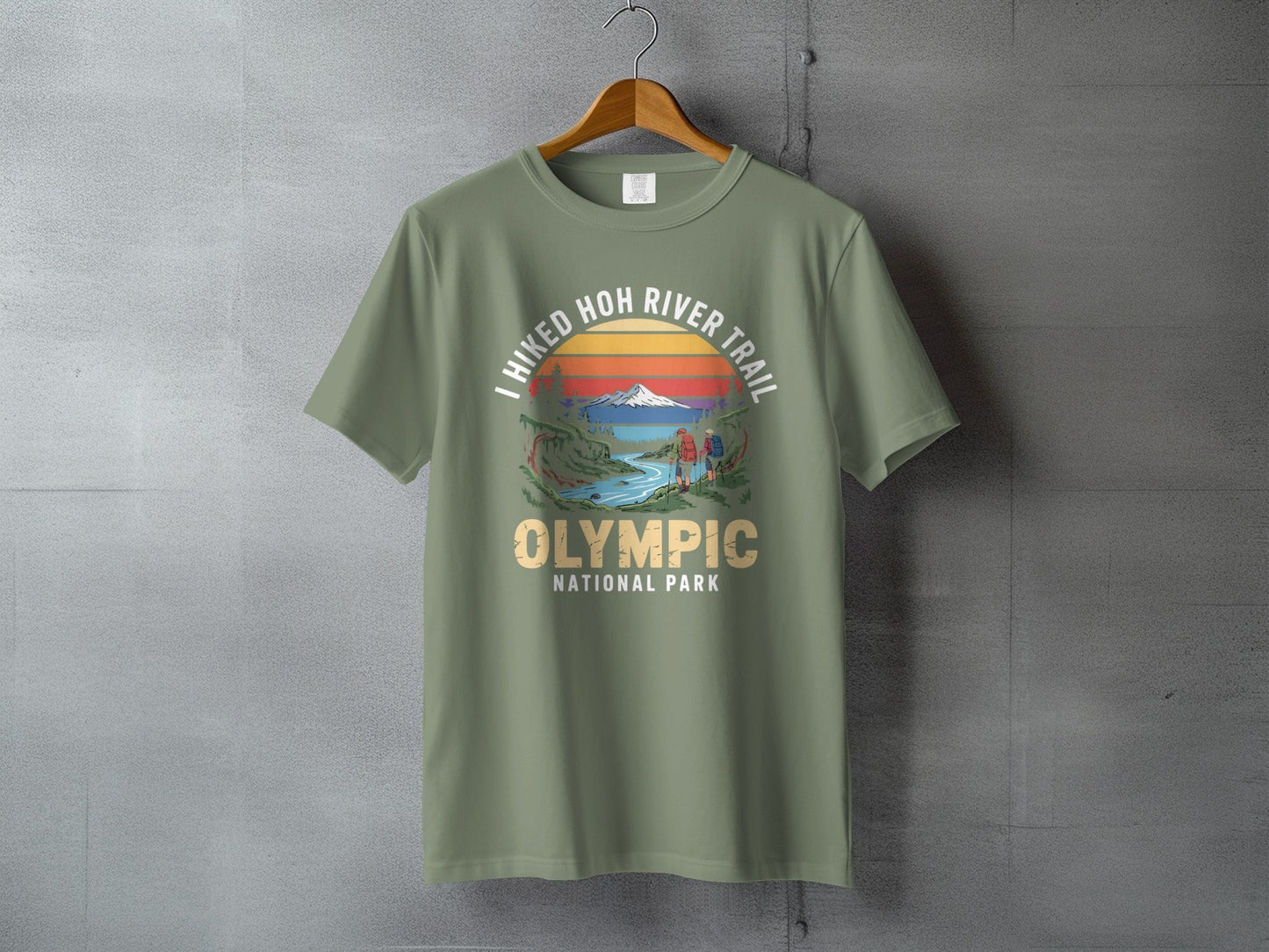 "I Hiked Olympic National Park" T Shirt - S - Sloth & Duck