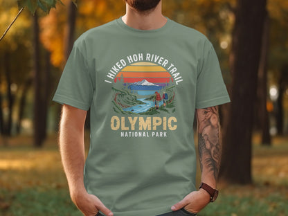 "I Hiked Olympic National Park" T Shirt - S - Sloth & Duck