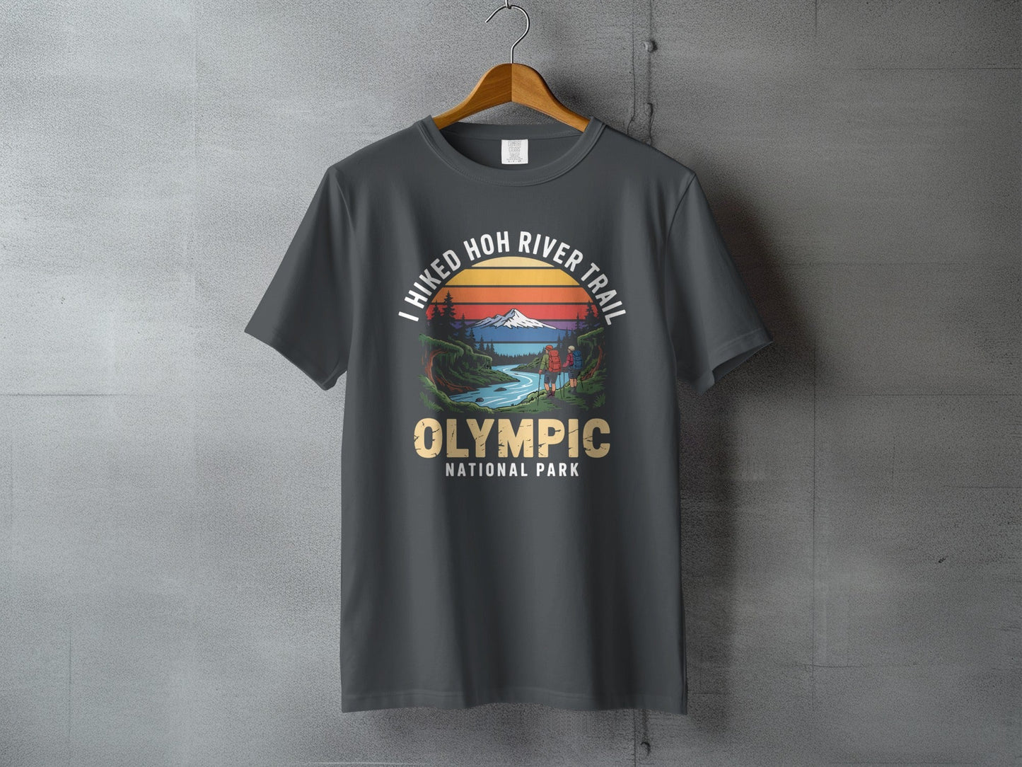 "I Hiked Olympic National Park" T Shirt - S - Sloth & Duck