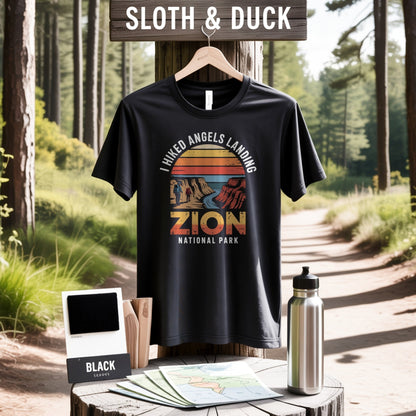 "I Hiked Zion National Park" T-Shirt - S - Sloth & Duck