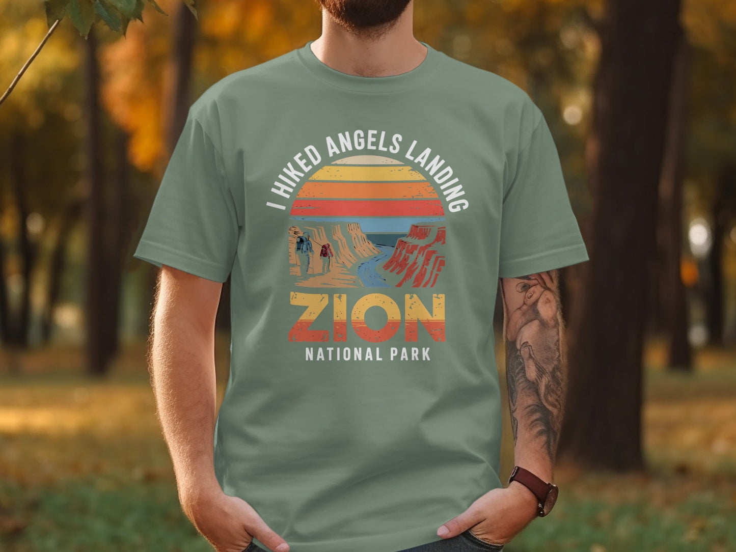"I Hiked Zion National Park" T-Shirt - S - Sloth & Duck