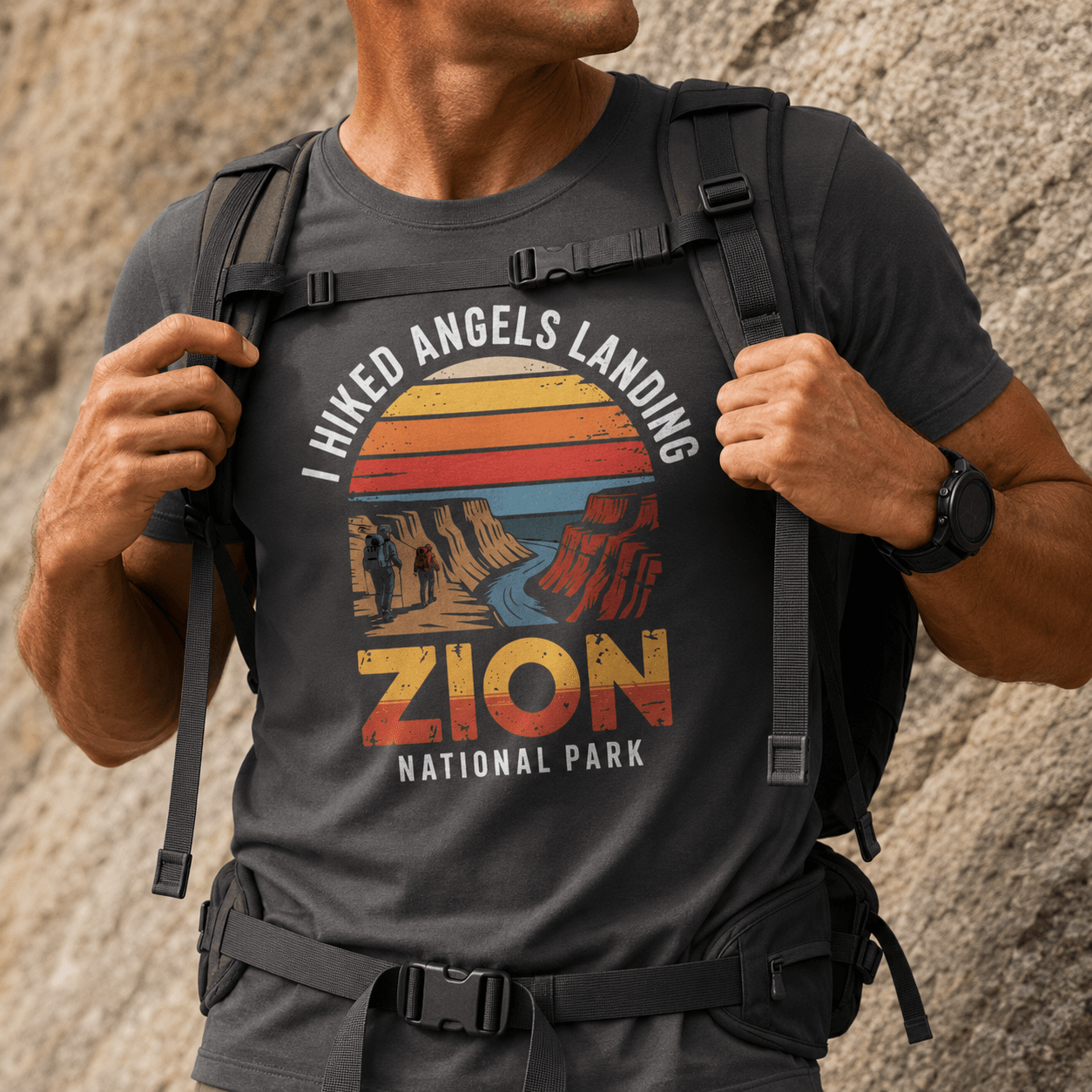 I Hiked Zion National Park T-Shirt -S - Sloth & Duck