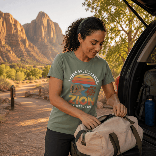 I Hiked Zion National Park T-Shirt -S - Sloth & Duck