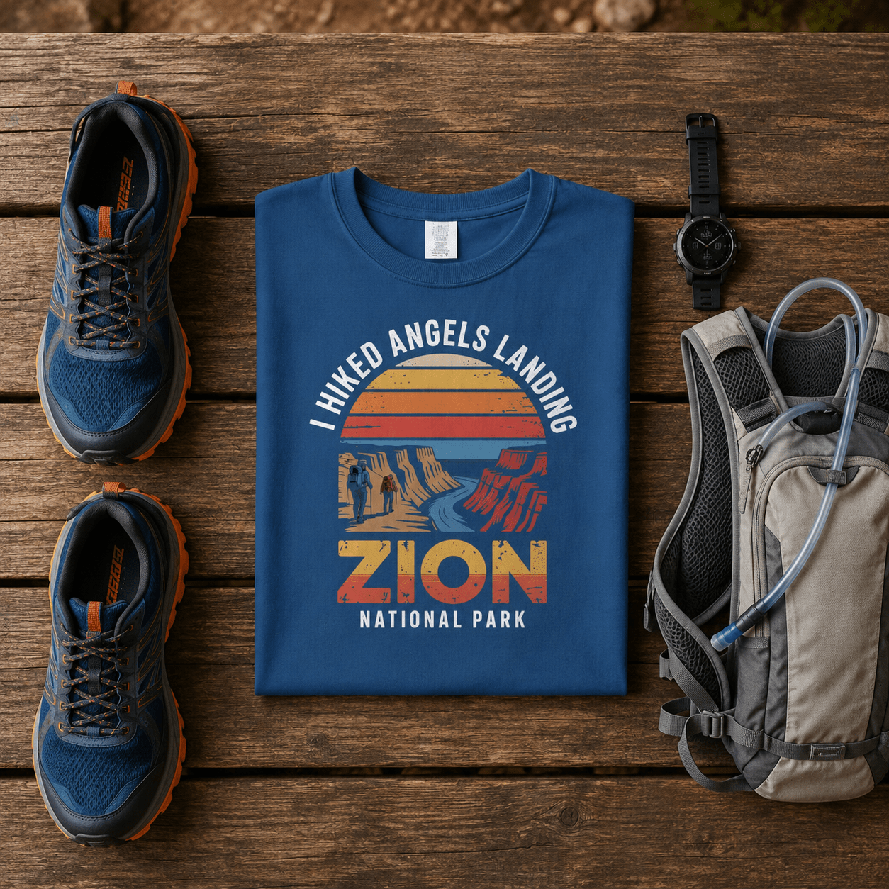I Hiked Zion National Park T-Shirt -S - Sloth & Duck