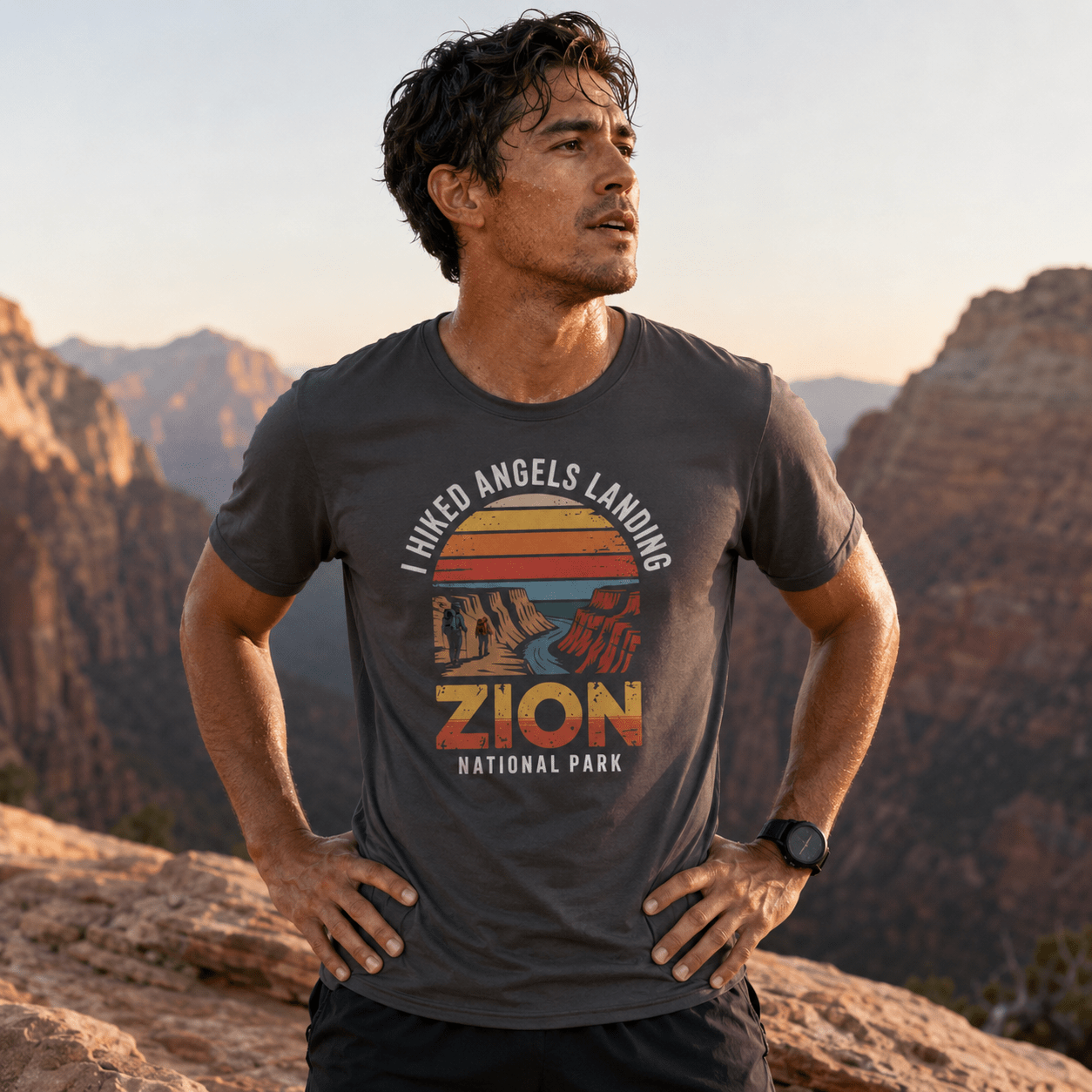 I Hiked Zion National Park T-Shirt -S - Sloth & Duck