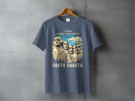 "I Visited Mount Rushmore South Dakota" T-Shirt - S - Sloth & Duck